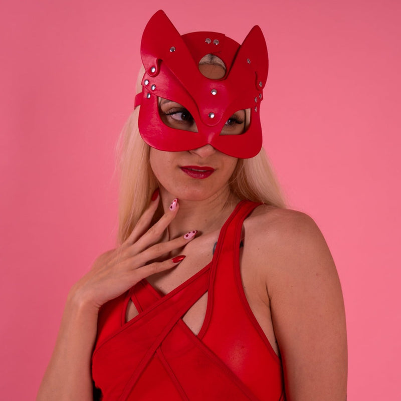 Premium Red Cat Mask